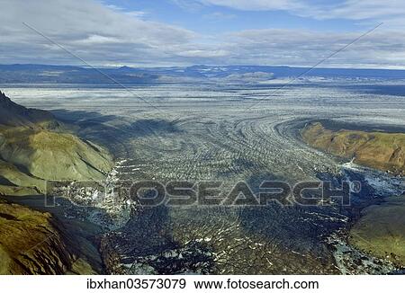 "Aerial view, structure of a glacial tongue of Vatnajoekull or Vatna Glacier, Southern Region, Iceland, Europe" View Large Photo Image Stock Photo - "Aerial view, structure of a glacial tongue of Vatnajoekull or Vatna Glacier, Southern Region, Iceland, Europe". Fotosearch