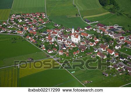 "Aerial view, town of Steinhausen with the Pilgrimage Church of Our Lady and the Parish Church of St. Peter and Paul, Baden-Wuerttemberg, Germany, Europe" View Large Photo Image Stock Photo - "Aerial view, town of Steinhausen with the Pilgrimage Church of Our Lady and the Parish Church of St. Peter and Paul, Baden-Wuerttemberg, Germany, Europe". Fotosearch