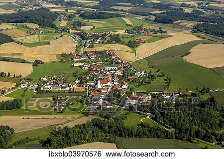 "Aerial view, townscape with castle Aistersheim, Aistersheim, Upper Austria, Austria, Europe" View Large Photo Image Stock Photograph - "Aerial view, townscape with castle Aistersheim, Aistersheim, Upper Austria, Austria, Europe". Fotosearch