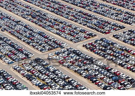 "Aerial view, vehicle storage, parking area for vehicles, Kfz-Logistik, BLG Logistics Group at the Danube port, Kelheim, Bavaria, Germany, Europe" View Large Photo Image Picture - "Aerial view, vehicle storage, parking area for vehicles, Kfz-Logistik, BLG Logistics Group at the Danube port, Kelheim, Bavaria, Germany, Europe". Fotosearch