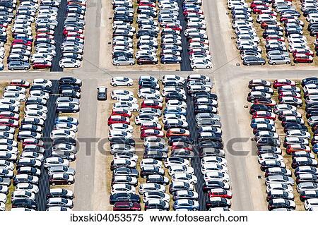 "Aerial view, vehicle storage, parking area for vehicles, Kfz-Logistik, BLG Logistics Group at the Danube port, Kelheim, Bavaria, Germany, Europe" View Large Photo Image Stock Photography - "Aerial view, vehicle storage, parking area for vehicles, Kfz-Logistik, BLG Logistics Group at the Danube port, Kelheim, Bavaria, Germany, Europe". Fotosearch