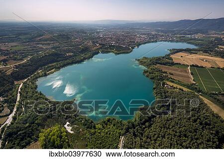 "Aerial view, view of the city of Banyoles on the Lake of Banyoles, Costa Brava, Catalonia, Spain, Europe" View Large Photo Image Stock Image - "Aerial view, view of the city of Banyoles on the Lake of Banyoles, Costa Brava, Catalonia, Spain, Europe". Fotosearch
