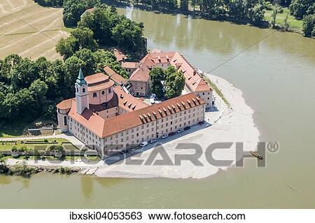 "Aerial view, Weltenburg Benedictine Abbey, on the Danube, Kelheim, Bavaria, Germany, Europe" View Large Photo Image Stock Image - "Aerial view, Weltenburg Benedictine Abbey, on the Danube, Kelheim, Bavaria, Germany, Europe". Fotosearch