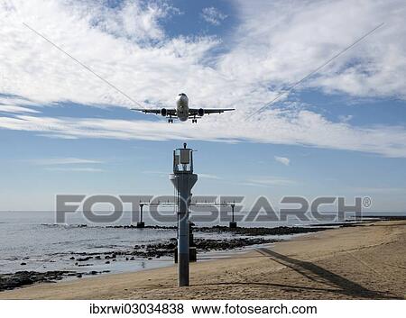 "Airbus landing at Runway 03 at Arrecife Airport, Arrecife, Lanzarote, Canary Islands, Spain, Europe" View Large Photo Image Stock Photo - "Airbus landing at Runway 03 at Arrecife Airport, Arrecife, Lanzarote, Canary Islands, Spain, Europe". Fotosearch