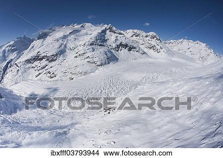 "Aletsch Glacier, Southern Bernese Alps, Canton of Valais, Switzerland, Europe" View Large Photo Image Picture - "Aletsch Glacier, Southern Bernese Alps, Canton of Valais, Switzerland, Europe". Fotosearch