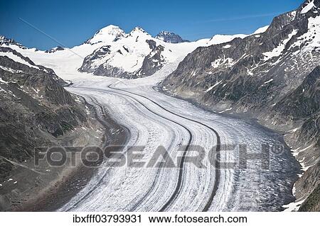 "Aletsch Glacier, Southern Bernese Alps, Canton of Valais, Switzerland, Europe" View Large Photo Image Stock Image - "Aletsch Glacier, Southern Bernese Alps, Canton of Valais, Switzerland, Europe". Fotosearch