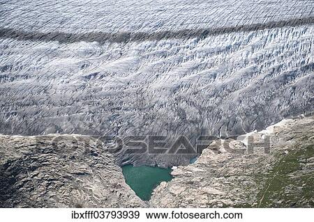 Stock Photo - "Aletsch Glacier, Southern Bernese Alps, Canton of Valais, Switzerland, Europe". Fotosearch