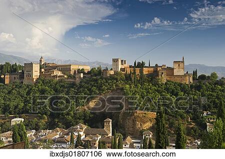 "Alhambra fortress complex, Granada, Andalusia, Spain, Europe" View Large Photo Image Stock Photograph - "Alhambra fortress complex, Granada, Andalusia, Spain, Europe". Fotosearch