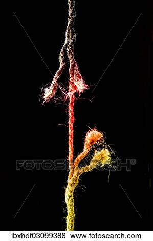 Almost torn hemp rope against with the German national colours View Large Photo Image Stock Photo - Almost torn hemp rope against with the German national colours. Fotosearch