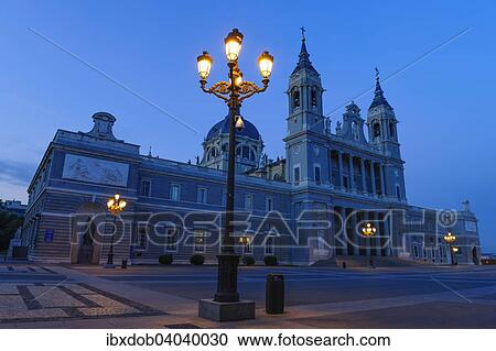 Stock Image - "Almudena Cathedral, Catedral de la Almudena, Madrid, Spain, Europe". Fotosearch