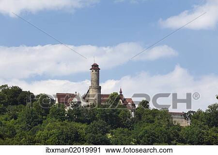 Stock Image - "Altenburg Castle, Bamberg, Upper Franconia, Franconia, Bavaria, Germany, Europe, PublicGround, Europe". Fotosearch