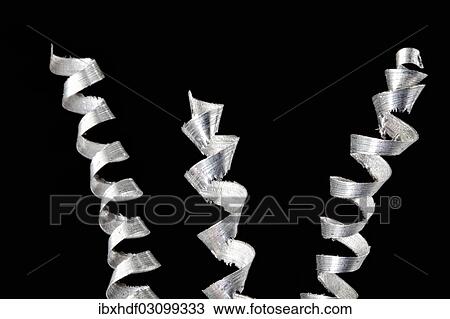 Stock Image - "Aluminium swarf, scrap metal". Fotosearch