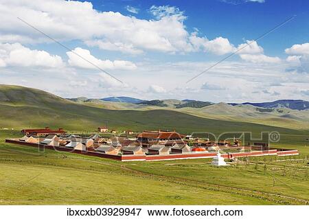 "Amarbayasgalant Monastery in green grass landscape, Selenge Aimag, Mongolia, Asia" View Large Photo Image Stock Photo - "Amarbayasgalant Monastery in green grass landscape, Selenge Aimag, Mongolia, Asia". Fotosearch