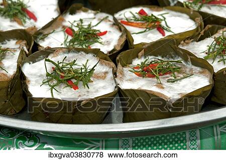"Amok, a traditional Khmer dish with chicken or fish, Battambang, Cambodia, Asia" View Large Photo Image Stock Photo - "Amok, a traditional Khmer dish with chicken or fish, Battambang, Cambodia, Asia". Fotosearch