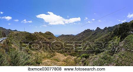 Stock Photo - "Anaga Mountains, Los Tableros, Roque, Tenerife, Canary Islands, Spain, Europe". Fotosearch