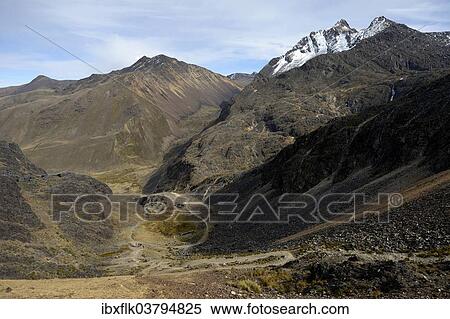 "Andean landscape, Takesi Inca pass, Minas de San Francisco, Department of La Paz, Bolivia, South America" View Large Photo Image Stock Photography - "Andean landscape, Takesi Inca pass, Minas de San Francisco, Department of La Paz, Bolivia, South America". Fotosearch