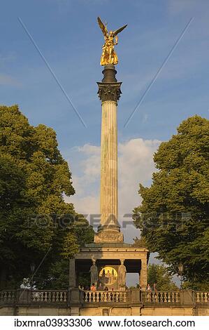"Angel of Peace in the evening light, Munich, Upper Bavaria, Bavaria, Germany, Europe" View Large Photo Image Stock Photograph - "Angel of Peace in the evening light, Munich, Upper Bavaria, Bavaria, Germany, Europe". Fotosearch