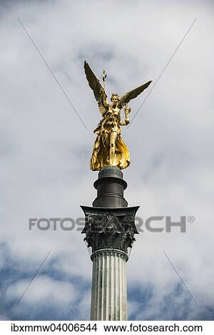 "Angel of Peace, Munich, Upper Bavaria, Bavaria, Germany, Europe" View Large Photo Image Picture - "Angel of Peace, Munich, Upper Bavaria, Bavaria, Germany, Europe". Fotosearch