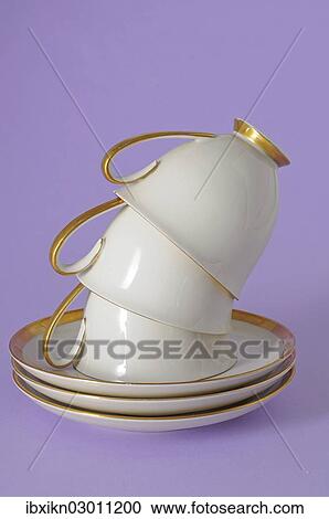 Antique coffee cups with a gold rim View Large Photo Image Stock Image - Antique coffee cups with a gold rim. Fotosearch