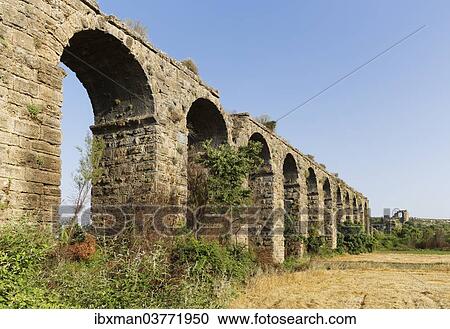 "Aqueduct, ancient city of Aspendos, Pamphylia, Antalya Province, Turkey, Asia" View Large Photo Image Stock Image - "Aqueduct, ancient city of Aspendos, Pamphylia, Antalya Province, Turkey, Asia". Fotosearch