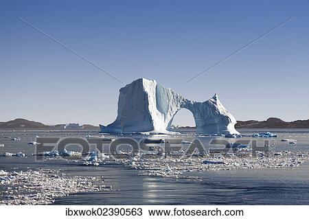 "Archway iceberg off the Antarctic Peninsula, Antarctica" View Large Photo Image Stock Image - "Archway iceberg off the Antarctic Peninsula, Antarctica". Fotosearch