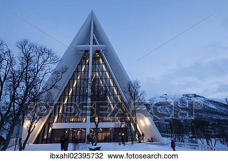 "Arctic Cathedral or Tromsdalen Kirke church, in winter, Tromso, Norway, Europe" View Large Photo Image Stock Image - "Arctic Cathedral or Tromsdalen Kirke church, in winter, Tromso, Norway, Europe". Fotosearch