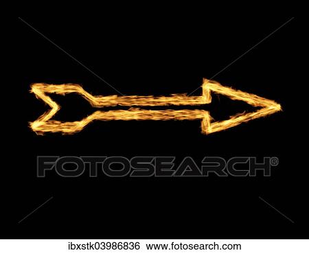 "Arrow made of flames, fire" View Large Photo Image Stock Photograph - "Arrow made of flames, fire". Fotosearch