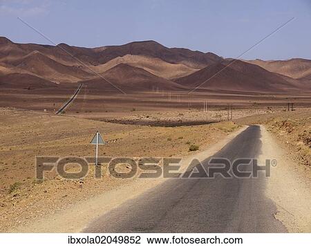 "Asphalt road in the Draa Valley, near Tazenakht, Morocco, North Africa, Africa" View Large Photo Image Stock Image - "Asphalt road in the Draa Valley, near Tazenakht, Morocco, North Africa, Africa". Fotosearch
