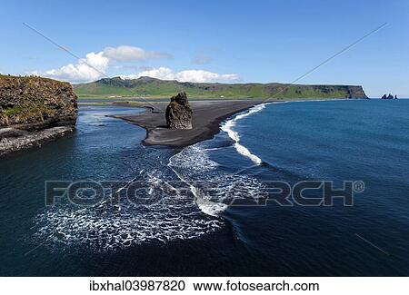 Stock Image - "At Cape Dyrholaey, Iceland, Europe". Fotosearch