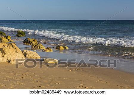"Atlantic, beach, Praia do Porto de Mos, Algarve, Portugal, Europe" View Large Photo Image Stock Photo - "Atlantic, beach, Praia do Porto de Mos, Algarve, Portugal, Europe". Fotosearch