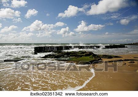 "Atlantic coast near Soulac-sur-Mer, Aquitaine region, Gironde department, France, Europe" View Large Photo Image Stock Image - "Atlantic coast near Soulac-sur-Mer, Aquitaine region, Gironde department, France, Europe". Fotosearch