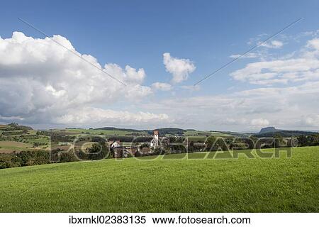 "Atmospheric lighting in the Hegau region, village of Weiterdingen, Baden-Wuerttemberg, Germany, Europe" View Large Photo Image Stock Photography - "Atmospheric lighting in the Hegau region, village of Weiterdingen, Baden-Wuerttemberg, Germany, Europe". Fotosearch