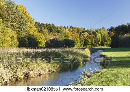 "Aufsess river, Aufsesstal valley between Drosendorf and Sachsendorf, Franconian Switzerland, Upper Franconia, Franconia, Bavaria, Germany, Europe" View Large Photo Image Stock Image - "Aufsess river, Aufsesstal valley between Drosendorf and Sachsendorf, Franconian Switzerland, Upper Franconia, Franconia, Bavaria, Germany, Europe". Fotosearch
