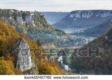 Stock Image - "Autumn in the Upper Danube Nature Park, Baden-Wuerttemberg, Germany, Europe". Fotosearch