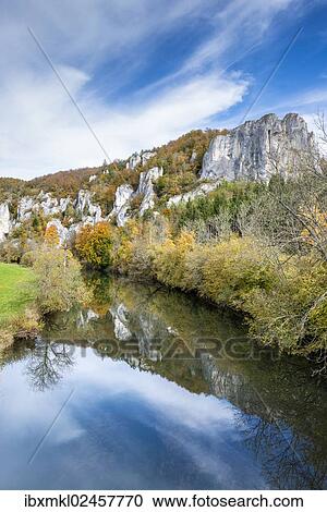 Stock Image - "Autumn in the Upper Danube Valley, Baden-Wuerttemberg, Germany, Europe". Fotosearch