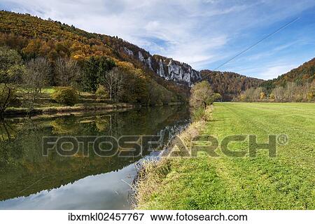 Stock Photo - "Autumn in Upper Danube Nature Park, Baden-Wuerttemberg, Germany, Europe". Fotosearch