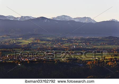 "Autumnal view from Hohen Peissenberg over Bobing Rottenbuch, OAmmergauer Alps with Hohe Bleick and Hochplatte, Hohenpeissenberg, Pfaffenwinkel region, Upper Bavaria, Bavaria, Germany, Europe" View Large Photo Image Stock Image - "Autumnal view from Hohen Peissenberg over Bobing Rottenbuch, OAmmergauer Alps with Hohe Bleick and Hochplatte, Hohenpeissenberg, Pfaffenwinkel region, Upper Bavaria, Bavaria, Germany, Europe". Fotosearch