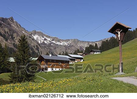 "Baad with Mt. Hochstarzel, Kleinwalsertal valley, Vorarlberg, Austria, Europe" View Large Photo Image Stock Image - "Baad with Mt. Hochstarzel, Kleinwalsertal valley, Vorarlberg, Austria, Europe". Fotosearch