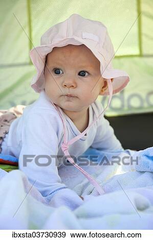 Stock Photo - "Baby, 4-5 months old, Germany, Europe". Fotosearch