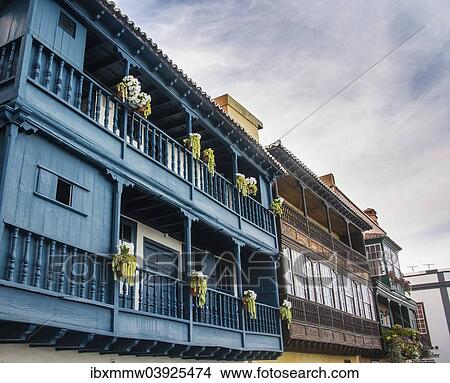 "Balconies decorated with flowers, Santa Cruz de La Palma, La Palma, Canary Islands, Spain, Europe" View Large Photo Image Picture - "Balconies decorated with flowers, Santa Cruz de La Palma, La Palma, Canary Islands, Spain, Europe". Fotosearch