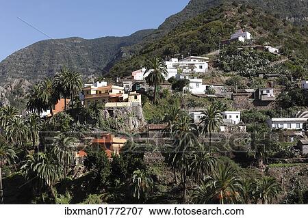 Stock Photo - "Banda Las Rosas near Vallehermoso, La Gomera island, Canary Islands, Spain, Europe". Fotosearch