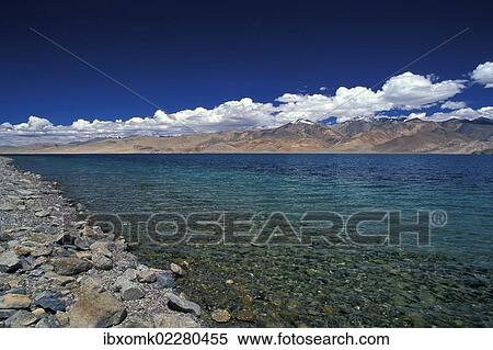 "Bank of the high-altitude lake Tso Moriri, Tsomoriri or Lake Moriri, Changtang or Changthang, Ladakh, Indian Himalayas, Jammu and Kashmir, North India, India, Asia" View Large Photo Image Stock Photography - "Bank of the high-altitude lake Tso Moriri, Tsomoriri or Lake Moriri, Changtang or Changthang, Ladakh, Indian Himalayas, Jammu and Kashmir, North India, India, Asia". Fotosearch