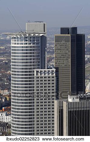 Stock Image - "Banking district, Frankfurt am Main, Hesse, Germany, Europe". Fotosearch