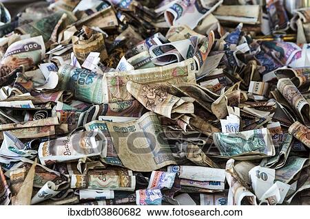 "Banknotes, kyat currency, offerings, Buddhist monastery, Tuyin Taung Pagoda in Bagan, Mandalay Division, Myanmar, Asia" View Large Photo Image Stock Image - "Banknotes, kyat currency, offerings, Buddhist monastery, Tuyin Taung Pagoda in Bagan, Mandalay Division, Myanmar, Asia". Fotosearch