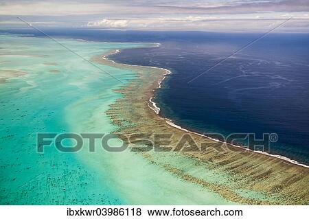 "Barrier of the coral reef of Grande Terre, New Caledonia, Oceania" View Large Photo Image Stock Photo - "Barrier of the coral reef of Grande Terre, New Caledonia, Oceania". Fotosearch