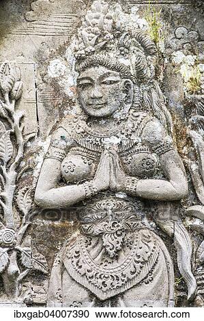 Stock Image - "Bas-relief, Pura Luhur Batukaru Temple, Bali, Indonesia, Asia". Fotosearch