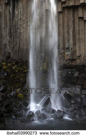 "Basalt columns, Svartifoss waterfall, Skaftafell National Park, Iceland, Europe" View Large Photo Image Stock Image - "Basalt columns, Svartifoss waterfall, Skaftafell National Park, Iceland, Europe". Fotosearch