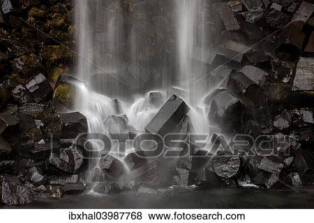 "Basalt columns, Svartifoss waterfall, Skaftafell National Park, Iceland, Europe" View Large Photo Image Stock Photo - "Basalt columns, Svartifoss waterfall, Skaftafell National Park, Iceland, Europe". Fotosearch