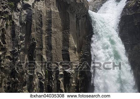 "Basalt walls with waterfall Salto de Arco Iris, Maule Valley, San Clemente, Maule, Chile, South America" View Large Photo Image Stock Photo - "Basalt walls with waterfall Salto de Arco Iris, Maule Valley, San Clemente, Maule, Chile, South America". Fotosearch