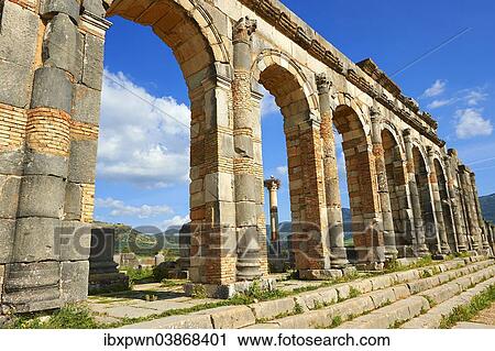 "Basilica, 3rd century, archaeological site, Volubilis, UNESCO World Heritage Site, near Meknes, Morocco, Africa" View Large Photo Image Stock Image - "Basilica, 3rd century, archaeological site, Volubilis, UNESCO World Heritage Site, near Meknes, Morocco, Africa". Fotosearch